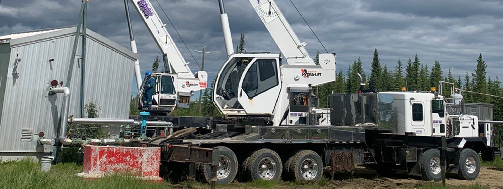 Nelson Bros fleet equipment yard