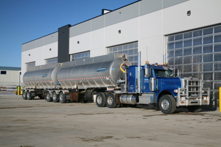Nelson Bros tank truck on a road